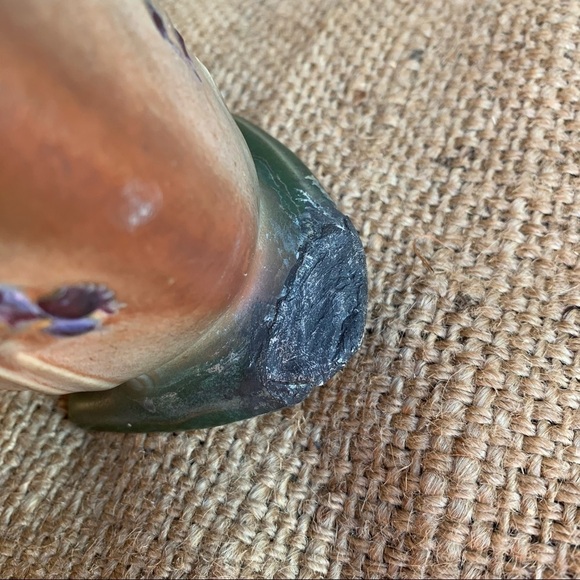 Antique Weller Pottery Vase Ink Stamped Floral - Picture 5 of 6